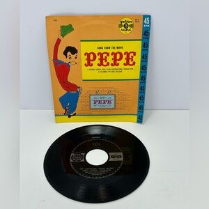 1960 Songs the Movie PEPE Sandpipers FRANK MILANO J Carroll 7" Golden Record O4